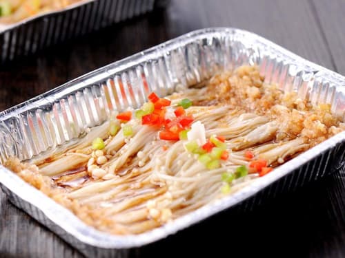延吉锡纸烤金针菇